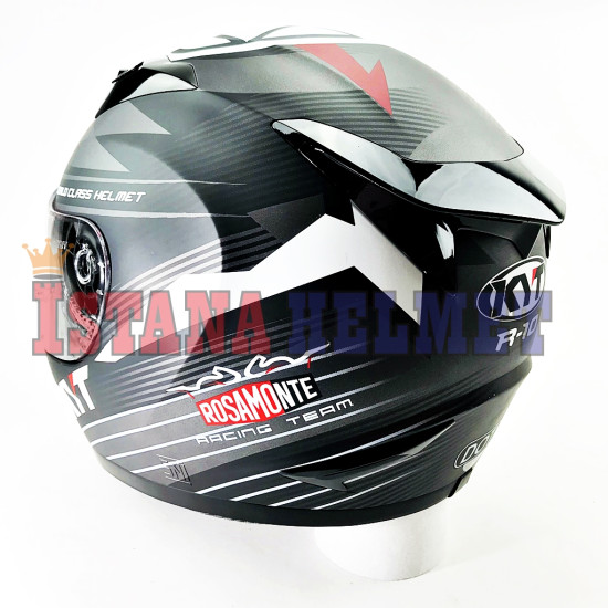 KYT R-10 FV #03 RACE GM MT/WH (XL)