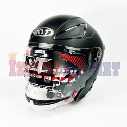 KYT SKYZER MATT BLACK (L)