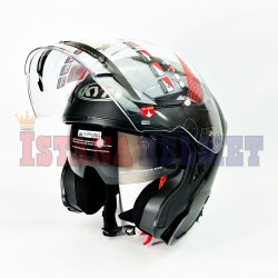 KYT SKYZER MATT BLACK (L)