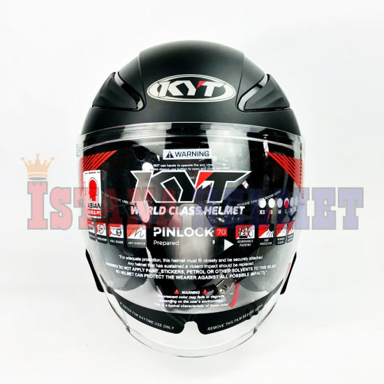 KYT SKYZER MATT BLACK (L)