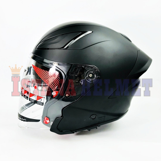 KYT SKYZER MATT BLACK (L)
