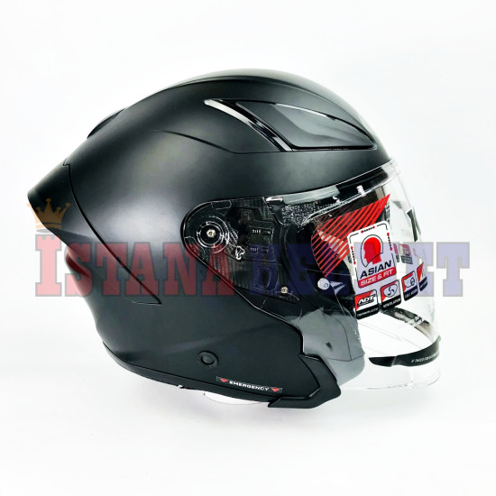 KYT SKYZER MATT BLACK (L)