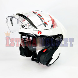 KYT SKYZER WHITE PEARL (XL)