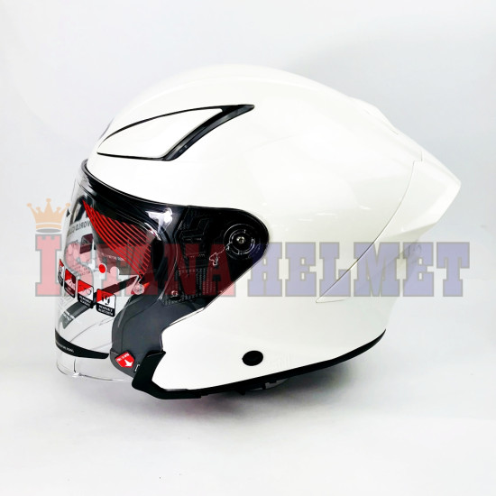 KYT SKYZER WHITE PEARL (XL)
