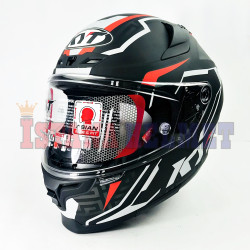 KYT STRIKER #02 MATT BK/RD (L)