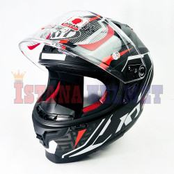 KYT STRIKER #02 MATT BK/RD (L)