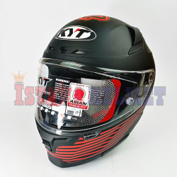 KYT STRIKER REP # AF37 MATT BK/RD (M)