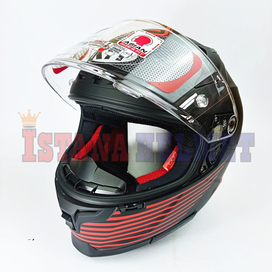 KYT STRIKER REP # AF37 MATT BK/RD (M)