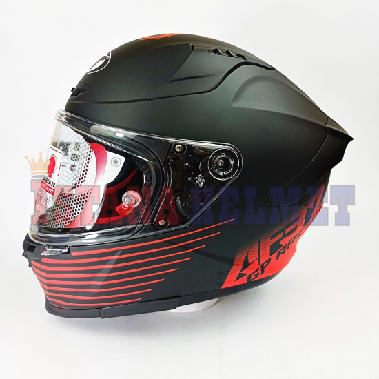 KYT STRIKER REP # AF37 MATT BK/RD (M)