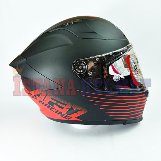 KYT STRIKER REP # AF37 MATT BK/RD (M)