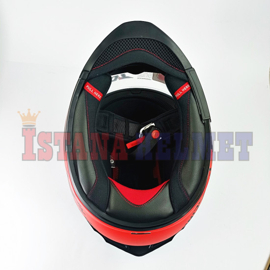 KYT STRIKER REP # AF37 MATT BK/RD (M)