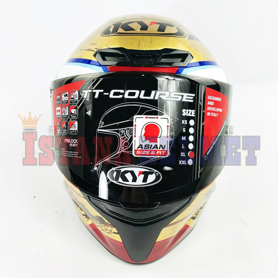 KYT TT-COURSE FP MARVEL IRON MAN (XL) KYT TT-COURSE FP MARVEL IRON MAN (XL)