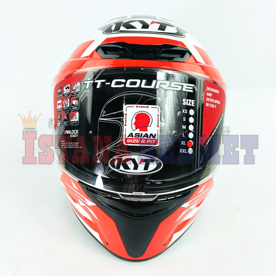 KYT TT-COURSE # FUSELAGE RED (XL)