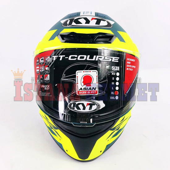 KYT TT-COURSE # FUSELAGE YELLOW MT (M)