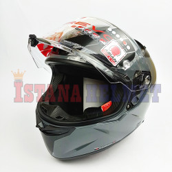 KYT TT-REVO PLAIN GORILLA GREY (L)