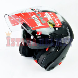 KYT TTR JET ICE MATT BLACK (L)