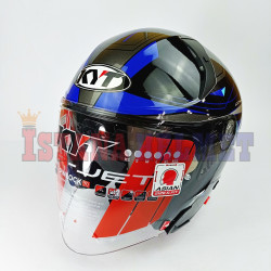 KYT TTR JET # LED BK/BL (L)