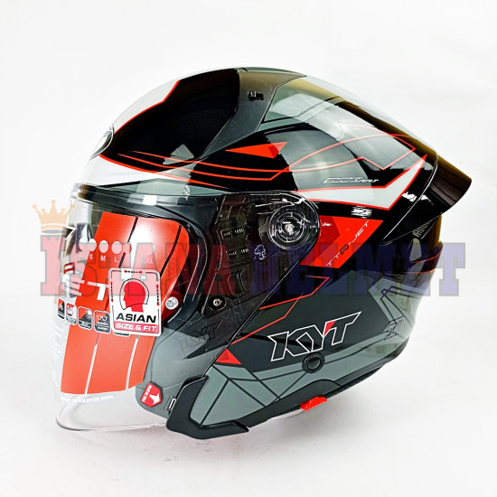 KYT TTR JET # LED BK/GREY (L)