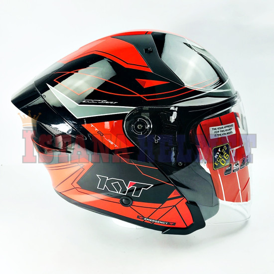 KYT TTR JET # LED BK/RD (XL)