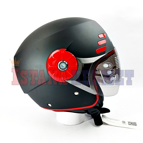 MDS MEICA BLACK DF/F. RED (XL)
