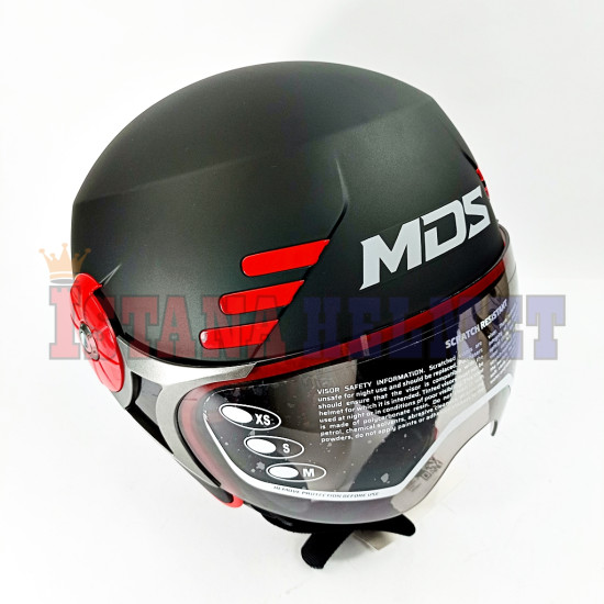 MDS MEICA BLACK DF/F. RED (XL)