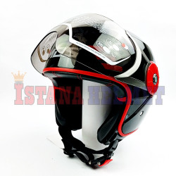 MDS MEICA BLACK/F. RED (L)