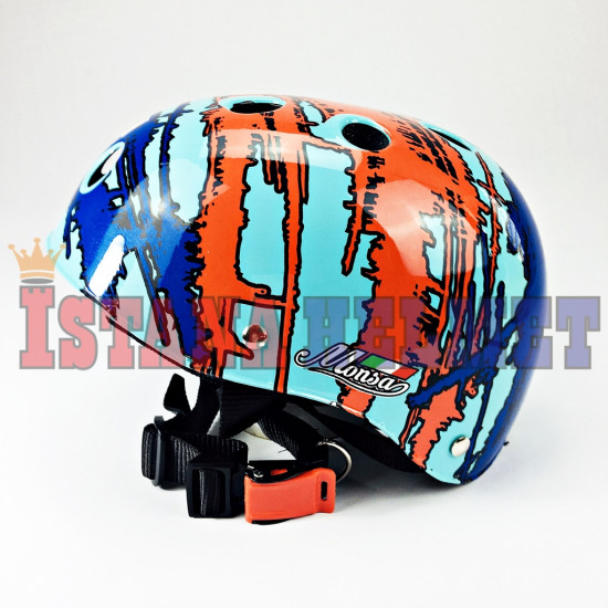 HELM MONSA BIKE # HURICANE S.BLUE (CV)