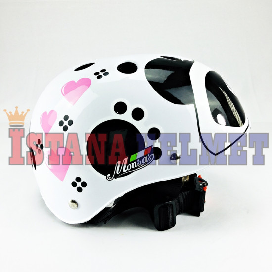 HELM MONSA BIKE # PANDA WH (CV)