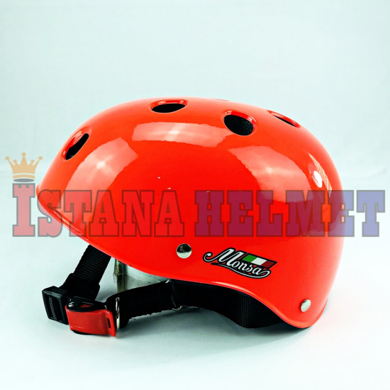 HELM MONSA BIKE RED FLO (CV)