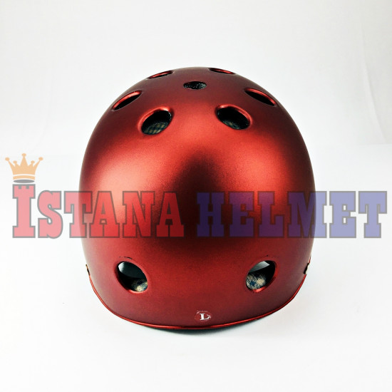 HELM MONSA BIKE RED MRN DF (CV)