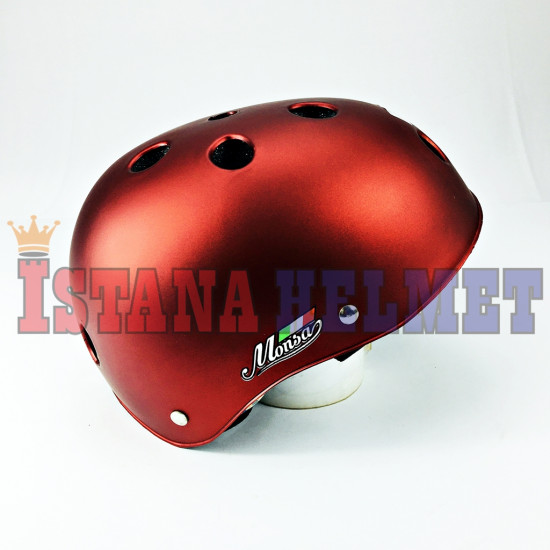 HELM MONSA BIKE RED MRN DF (CV)