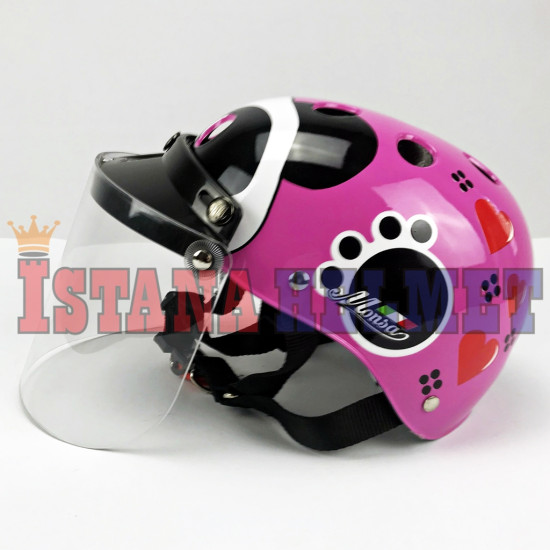 HELM MONSA BIKE+KC # PANDA MAGENTA HELM MONSA BIKE+KC # PANDA MAGENTA