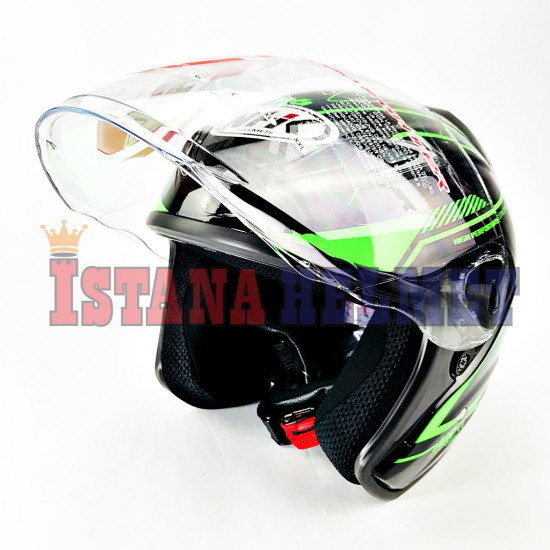 NHK R-6 # AIRFIT BK/GRN (M)