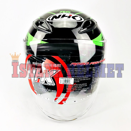 NHK R-6 # AIRFIT BK/GRN (M)