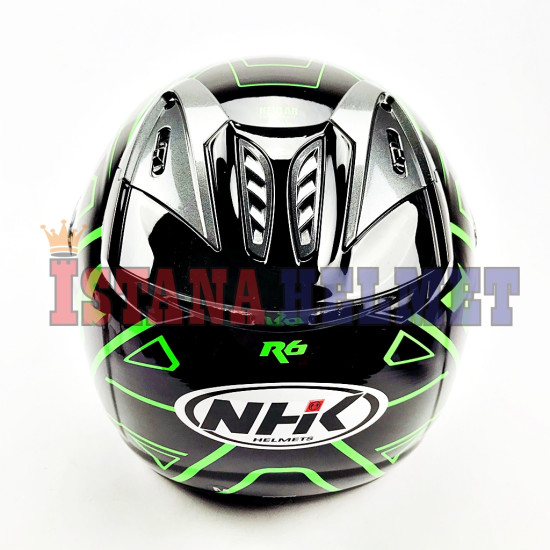 NHK R-6 # AIRFIT BK/GRN (M)