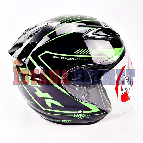 NHK R-6 # AIRFIT BK/GRN (M)