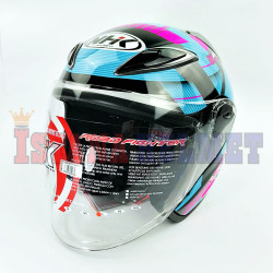 NHK R-6 # CUBE BLACK/L.BLUE/PK (L)