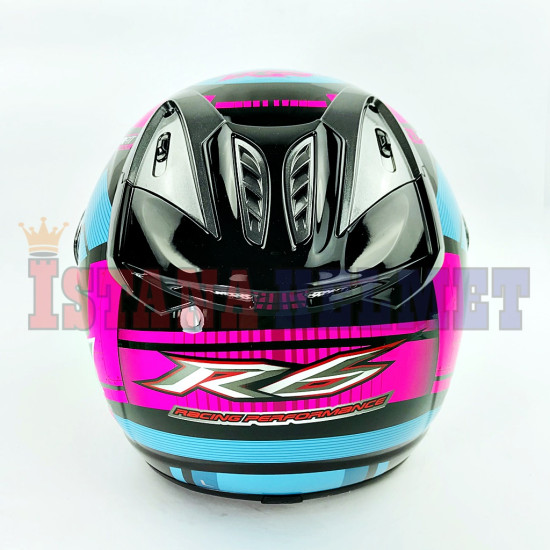 NHK R-6 # CUBE BLACK/L.BLUE/PK (L)