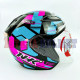 NHK R-6 # CUBE BLACK/L.BLUE/PK (L)
