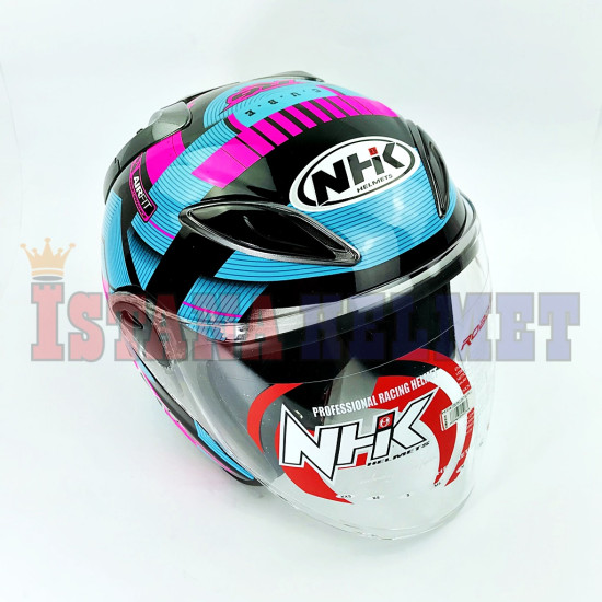 NHK R-6 # CUBE BLACK/L.BLUE/PK (L)
