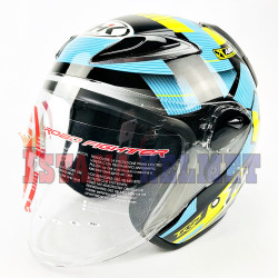 NHK R-6 # CUBE BLACK/YLW/LIGHT BL (L)