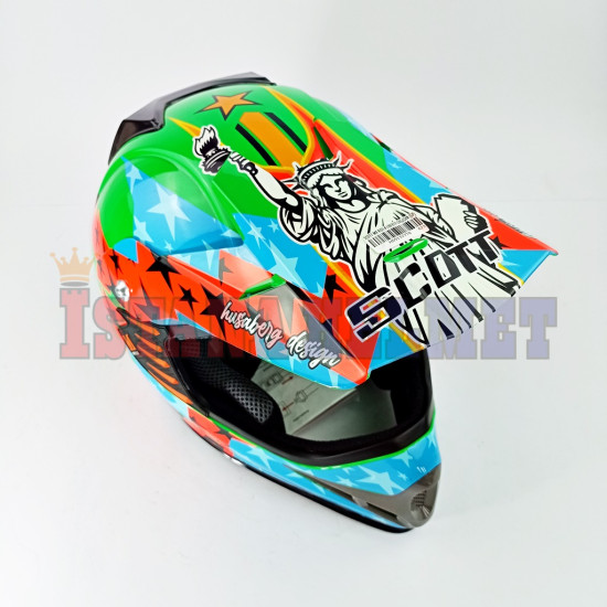 SCOTT MX KIDS # LIBERTY OR/GRN (GP)