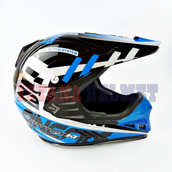 SCOTT MX KIDS # ONE FILE BK/BL (GP)