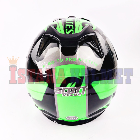 SCOTT MX KIDS # ONE FILE BK/GRN (GP)