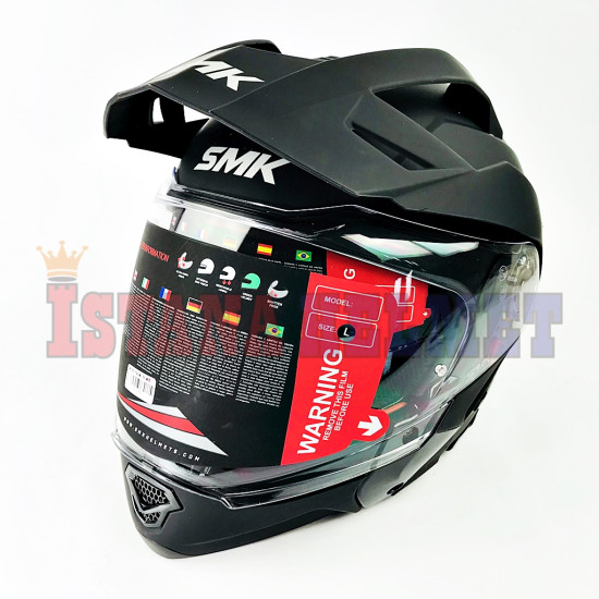SMK HYBRID EVO BASIC MATT BK MA200 (L)