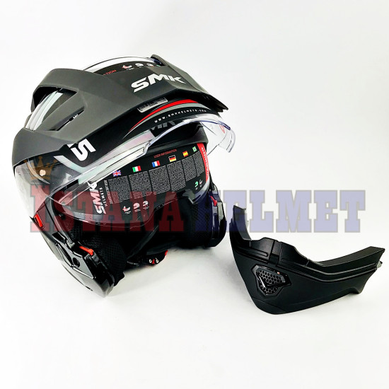 SMK HYBRID EVO BASIC MATT BK MA200 (L)