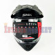 SMK HYBRID EVO BASIC MATT BK MA200 (L)