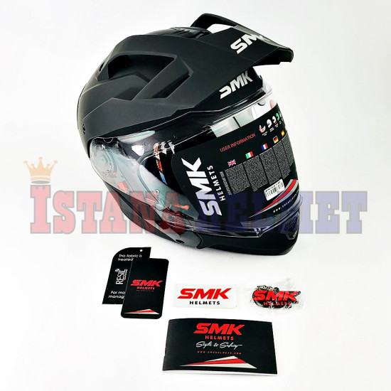 SMK HYBRID EVO BASIC MATT BK MA200 (L)
