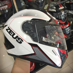 ZEUS 811 # WHITE/AL6 BK-RD (XL) CV