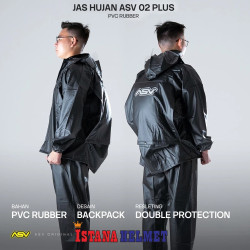 JAS HUJAN ASV 02 BACKPACK PLUS BLACK (L)
